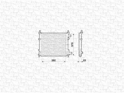 MAGNETI MARELLI 350213777000 -  Радиатор, охлаждение двигателя